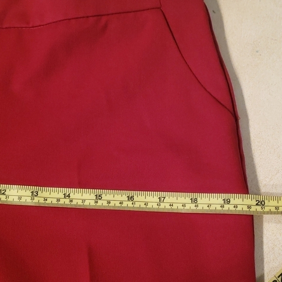 CHICO'S 1P Flare Career Dress Pants Cranberry EUC - Picture 11 of 15